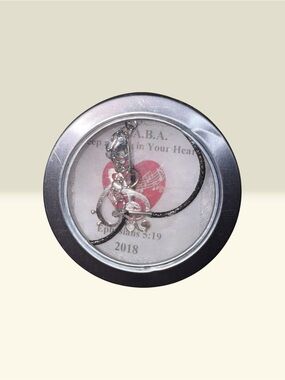 Silver musical note Scroll Charm Bracelet with biblical quote in box